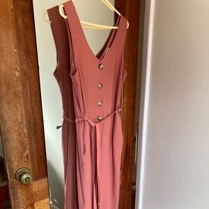 Sleeveless, V neck, Wide Leg Jumper